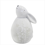 Zajíc porcelán 16,5cm bílá - velkoobchod, dovoz květin, řezané květiny Brno