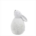 Zajíc porcelán 12cm bílá - velkoobchod, dovoz květin, řezané květiny Brno
