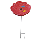 Pítko zápich porcelán pr.16V39cm červená - velkoobchod, dovoz květin, řezané květiny Brno