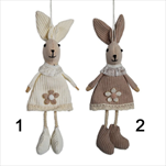 Zajíc závěs textil 25cm mix - velkoobchod, dovoz květin, řezané květiny Brno