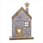 Domek filc 22cm béžová - velkoobchod, dovoz květin, řezané květiny Brno