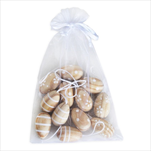 Vajíčka závěs dřevo 12ks/3cm - velkoobchod, dovoz květin, řezané květiny Brno