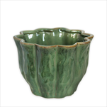 Obal porcelán pr.14,8cm zelená - velkoobchod, dovoz květin, řezané květiny Brno