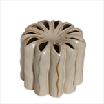 Váza porcelán 15cm béžová - velkoobchod, dovoz květin, řezané květiny Brno