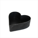 Srdce melamin 15cm antracit - velkoobchod, dovoz květin, řezané květiny Brno