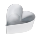 Srdce melamin 26cm bílá - velkoobchod, dovoz květin, řezané květiny Brno