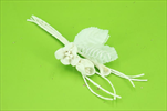 Svatební přízdoba textil 15cm bílá - velkoobchod, dovoz květin, řezané květiny Brno