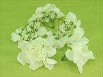 Hortenzie květ textil S/12 bílá - velkoobchod, dovoz květin, řezané květiny Brno