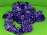 Řetěz vánoce 7cm/6m fialová - velkoobchod, dovoz květin, řezané květiny Brno
