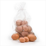 Vajíčka závěsná pvc 18ks/mix 4,5,6cm natural - velkoobchod, dovoz květin, řezané květiny Brno
