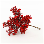 Větvička bobule pvc 19cm červená - velkoobchod, dovoz květin, řezané květiny Brno
