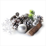 Přízdoby vánoční 400g natural - velkoobchod, dovoz květin, řezané květiny Brno