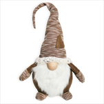 Skřítek vánoční textil 96cm hnědá mix - velkoobchod, dovoz květin, řezané květiny Brno