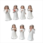 KE Andělíček bílý s věnečkem 75 mm 6 druhů  - velkoobchod, dovoz květin, řezané květiny Brno