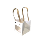 TAŠKA bílá s okénkem 10 x 10 cm - velkoobchod, dovoz květin, řezané květiny Brno