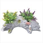 Obal MG Pařez šedý s mechem 48 x 28 cm - velkoobchod, dovoz květin, řezané květiny Brno