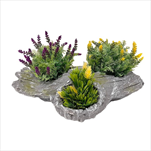 KE Pařez obal s mechem šedý 45 x 30 cm - velkoobchod, dovoz květin, řezané květiny Brno