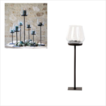 WMG Svícen Laurentius kov/sklo v.35cm - velkoobchod, dovoz květin, řezané květiny Brno