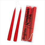 Svíčka KÓNICKÁ 22 x 240 mm/8 ks ČERVENÁ - velkoobchod, dovoz květin, řezané květiny Brno