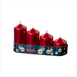 Svíčka VÁLEC POSTUP/50 MET.BORDEAUX - velkoobchod, dovoz květin, řezané květiny Brno