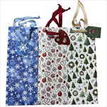 Taška vánoční víno UILH/M 32,5 x 12,5 x 8 cm - velkoobchod, dovoz květin, řezané květiny Brno