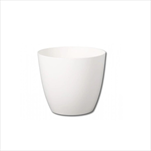 Plast květináč Ella 11cm lesk bílý - velkoobchod, dovoz květin, řezané květiny Brno