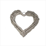 PR Srdce proutěné15x15cm bílé - velkoobchod, dovoz květin, řezané květiny Brno