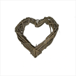 PR Srdce proutěné15x15cm šedé - velkoobchod, dovoz květin, řezané květiny Brno