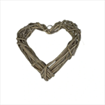 PR Srdce proutěné 20x20cm šedé - velkoobchod, dovoz květin, řezané květiny Brno