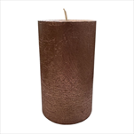 Svíčka válec Rustik 70 x 140 mm měděná - velkoobchod, dovoz květin, řezané květiny Brno