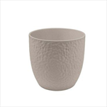 Obal keramický 19,5 x 19,5 cm šedý - velkoobchod, dovoz květin, řezané květiny Brno