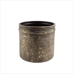 Obal keramický pr. 20/v. 18 cm rustic zlatý - velkoobchod, dovoz květin, řezané květiny Brno