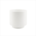 Obal keramický válec 11,5 x 11,5 cm bílý - velkoobchod, dovoz květin, řezané květiny Brno