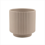 Obal keramický válec 14 x 14 cm šedý - velkoobchod, dovoz květin, řezané květiny Brno