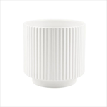 Obal keramický válec 14 x 14 cm bílý - velkoobchod, dovoz květin, řezané květiny Brno