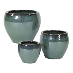 Obal Glazed Belly Celadon S3 D20/38H18/32 - velkoobchod, dovoz květin, řezané květiny Brno