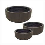 Obal Faya Bowl low Coffee S3 D37/55H17/28 - velkoobchod, dovoz květin, řezané květiny Brno