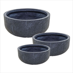 Obal Faya Bowl low Graphite S3 D37/55H17/28 - velkoobchod, dovoz květin, řezané květiny Brno