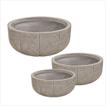 Obal Faya Bowl low Sand S3 D37/55H17/28 - velkoobchod, dovoz květin, řezané květiny Brno