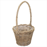Koš s uchem kubu ratan pr.28V23/55cm - velkoobchod, dovoz květin, řezané květiny Brno