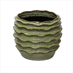 Obal Boheme Wave green D23H17 - velkoobchod, dovoz květin, řezané květiny Brno