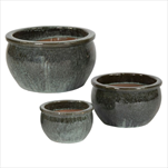 Obal Glazed Bavaria Moss Green S3 D26/47H17/28 - velkoobchod, dovoz květin, řezané květiny Brno