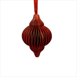 Ornament skládací 10 x 7 cm červený - velkoobchod, dovoz květin, řezané květiny Brno