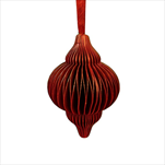 Ornament skládací 15 x 10 cm červený - velkoobchod, dovoz květin, řezané květiny Brno