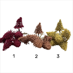 Stromeček zápich 6 ks bordo/růžový/žlutý - velkoobchod, dovoz květin, řezané květiny Brno