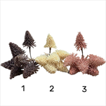 Stromeček zápich 6 ks černý/krémový/hnědý - velkoobchod, dovoz květin, řezané květiny Brno