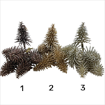 Stromeček zápich 6 ks černohnědý/zlatý/champagne - velkoobchod, dovoz květin, řezané květiny Brno