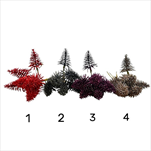 Stromeček zápich 6 ks červený/černý/fialový/champagne - velkoobchod, dovoz květin, řezané květiny Brno