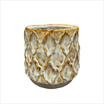 Obal keramický Zaria 12 x 11 cm béžový - velkoobchod, dovoz květin, řezané květiny Brno