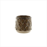 Obal keramický Zaria 12 x 11 cm hnědý - velkoobchod, dovoz květin, řezané květiny Brno